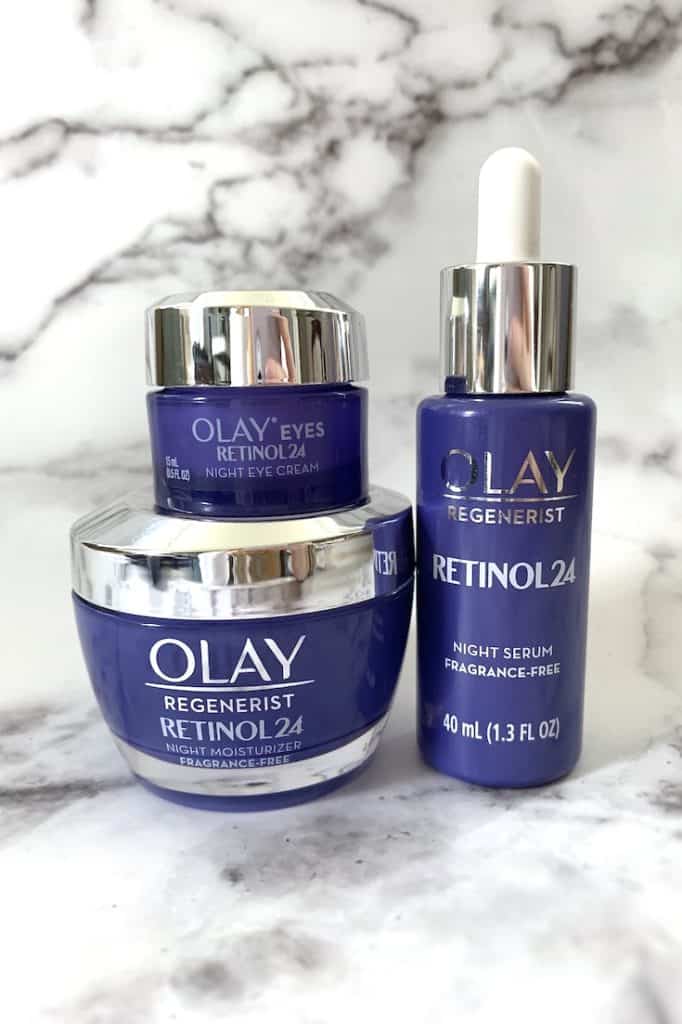 olay-retinol-24-night-serum-eye-cream-moisturizer-skincare-review