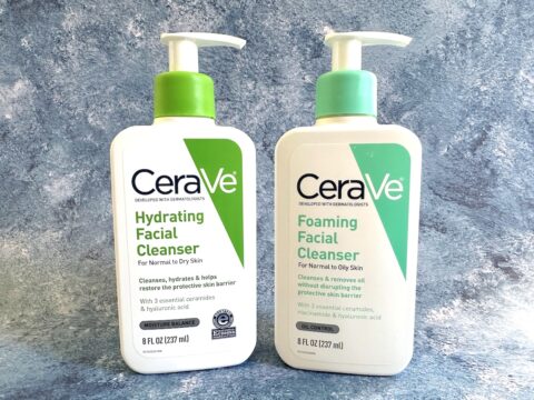 CeraVe Hydrating Cleanser vs Foaming Cleanser - A Beauty Edit